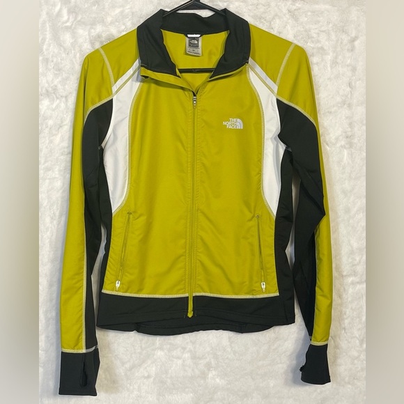 The North Face Womens Flight Series Track Athletic Jacket Yellow Black Small - Picture 1 of 15